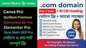 Domain and Hosting Pack For 1 Year